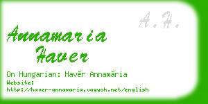 annamaria haver business card